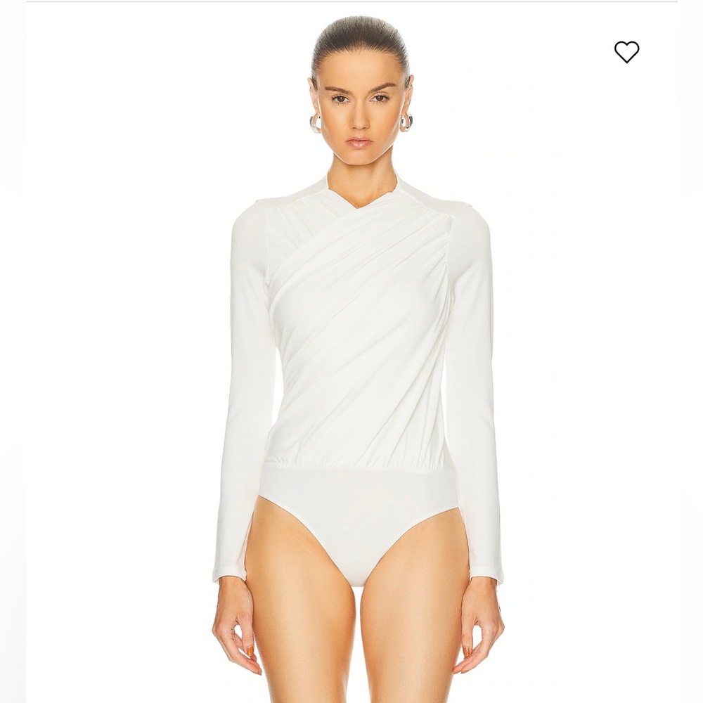 Enza Costa Wrap Long Sleeve Bodysuit - Picture 1 of 7